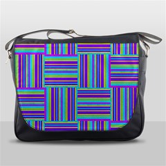 Geometric Textile Texture Surface Messenger Bags by Nexatart