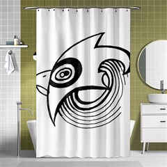 Bird Shower Curtain 48  X 72  (small)  by ValentinaDesign