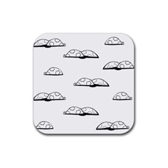 Turtle Rubber Coaster (square)  by ValentinaDesign