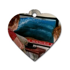 Breaking News Dog Tag Heart (one Side) by redmaidenart