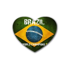 Football World Cup Heart Coaster (4 Pack)  by Valentinaart