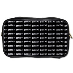 Bored Comic Style Word Pattern Toiletries Bags 2-side by dflcprints