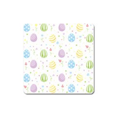 Easter Pattern Square Magnet by Valentinaart