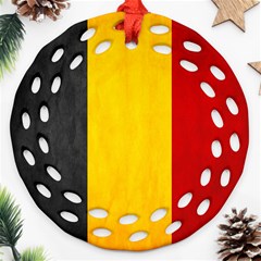 Belgium Flag Ornament (round Filigree) by Valentinaart