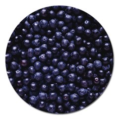 Blueberries 4 Magnet 5  (round) by trendistuff