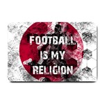 Football is my religion Small Doormat  24 x16  Door Mat