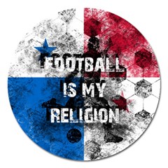 Football Is My Religion Magnet 5  (round) by Valentinaart