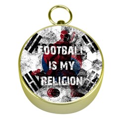 Football Is My Religion Gold Compasses by Valentinaart