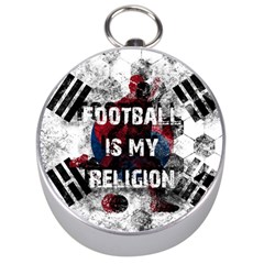 Football Is My Religion Silver Compasses by Valentinaart