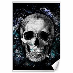 Skull Canvas 20  X 30   by Valentinaart