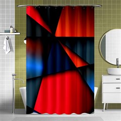 3d And Abstract Shower Curtain 48  X 72  (small)  by Sapixe