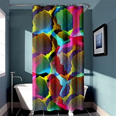 3d Pattern Mix Shower Curtain 36  X 72  (stall)  by Sapixe