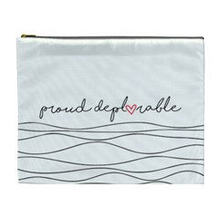 Proud Deplorable Maga Women For Trump With Heart And Handwritten Text Cosmetic Bag (xl) by snek