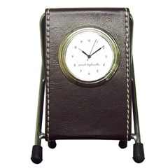 Proud Deplorable Maga Women For Trump With Heart And Handwritten Text Pen Holder Desk Clocks by snek