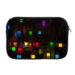 Abstract 3d Cg Digital Art Colors Cubes Square Shapes Pattern Dark Apple MacBook Pro 17  Zipper Case Front