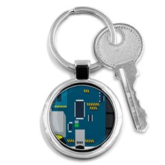 Amphisbaena Two Platform Dtn Node Vector File Key Chains (round)  by Sapixe