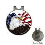 American Eagle Flag Sticker Symbol Of The Americans Hat Clips with Golf Markers Front