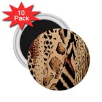 Animal Fabric Patterns 2.25  Magnets (10 pack)  Front