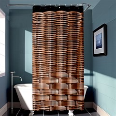 Armchair Folder Canework Braiding Shower Curtain 36  X 72  (stall)  by Sapixe