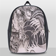 Chinese Dragon Tattoo School Bag (xl) by Sapixe