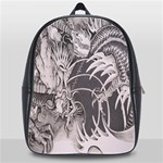 Chinese Dragon Tattoo School Bag (XL) Front