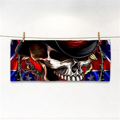 Confederate Flag Usa America United States Csa Civil War Rebel Dixie Military Poster Skull Cosmetic Storage Cases by Sapixe