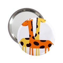 Giraffe Africa Safari Wildlife 2 25  Handbag Mirrors by Nexatart