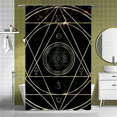 Cult Of Occult Death Detal Hardcore Heavy Shower Curtain 48  X 72  (small)  by Sapixe