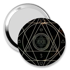 Cult Of Occult Death Detal Hardcore Heavy 3  Handbag Mirrors by Sapixe