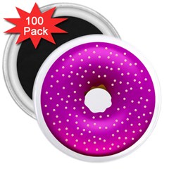 Donut Transparent Clip Art 3  Magnets (100 Pack) by Sapixe