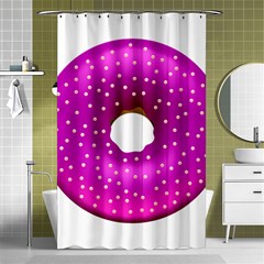 Donut Transparent Clip Art Shower Curtain 48  X 72  (small)  by Sapixe