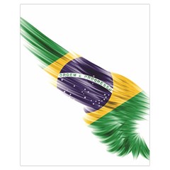 Flag Of Brazil Drawstring Bag (small) by Sapixe