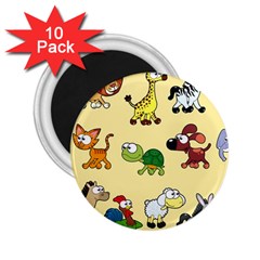 Group Of Animals Graphic 2 25  Magnets (10 Pack)  by Sapixe