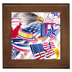 United States Of America Usa  Images Independence Day Framed Tiles by Sapixe