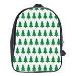 Christmas Background Christmas Tree School Bag (XL) Front