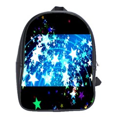 Star Abstract Background Pattern School Bag (xl) by Sapixe