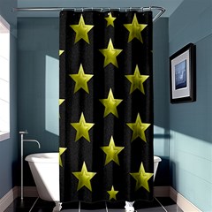 Stars Backgrounds Patterns Shapes Shower Curtain 36  X 72  (stall)  by Sapixe