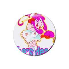 Oopsi Rubber Round Coaster (4 Pack)  by psychodeliciashop