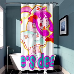 Oopsi Shower Curtain 36  X 72  (stall)  by psychodeliciashop