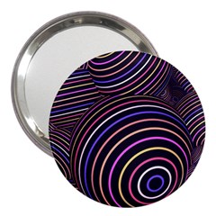 Abtract Colorful Spheres 3  Handbag Mirrors by Modern2018