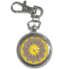 Star Quilt Pattern Squares Key Chain Watches by Simbadda