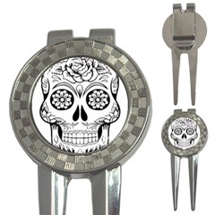 Sugar Skull 3-in-1 Golf Divots by StarvingArtisan