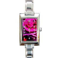 Calligraphy 2 Rectangle Italian Charm Watch by bestdesignintheworld