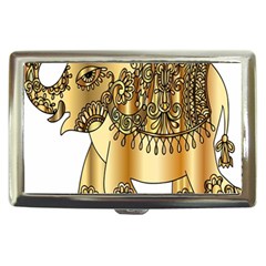 Gold Elephant Pachyderm Cigarette Money Cases by Simbadda