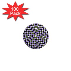 Hypnotic Geometric Pattern 1  Mini Magnets (100 Pack)  by dflcprints