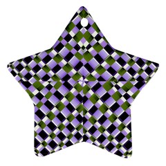 Hypnotic Geometric Pattern Star Ornament (two Sides) by dflcprints