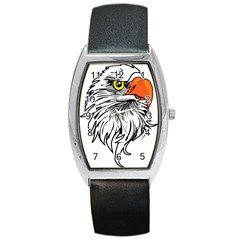 Animal Bird Cartoon Comic Eagle Barrel Style Metal Watch by Simbadda