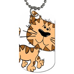 Cats Kittens Animal Cartoon Moving Dog Tag (one Side) by Simbadda