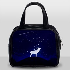 Design Painting Sky Moon Nature Classic Handbags (2 Sides) by Simbadda