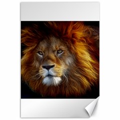 Fractalius Big Cat Animal Canvas 12  X 18   by Simbadda